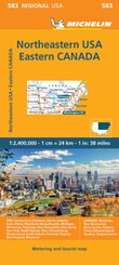 Northeastern USA, Eastern Canada - Michelin Regional Map 583