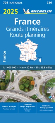 France Route Planning 2025 - Michelin National Map 726