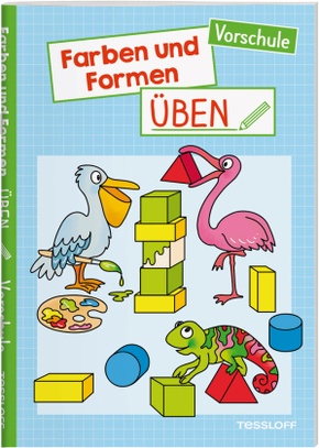 Farben und Formen üben. Vorschule