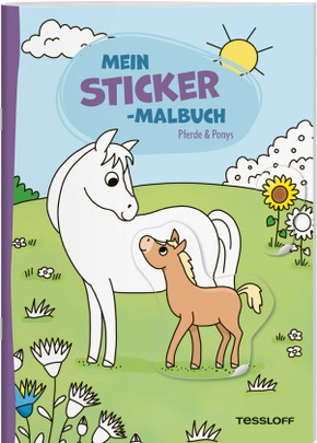 Mein Sticker-Malbuch. Pferde & Ponys