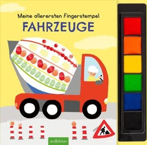 Meine allerersten Fingerstempel Fahrzeuge