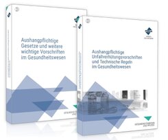 Das Aushangpflichten-Paket für das Gesundheitswesen, 2 Teile