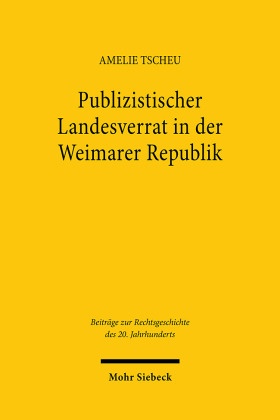 Publizistischer Landesverrat in der Weimarer Republik