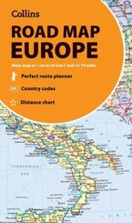 Collins Road Map of Europe