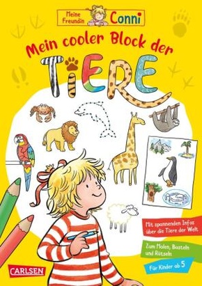 Conni Gelbe Reihe (Beschäftigungsbuch): Mein cooler Block der Tiere