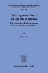 Delisting unter Wert - de lege lata et ferenda