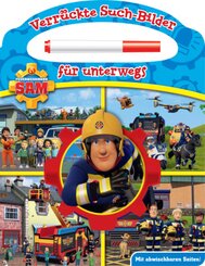Feuerwehrmann Sam - Verrückte Such-Bilder für unterwegs - Wimmelbuch - Pappbilderbuch mit Stift und abwischbaren Seiten