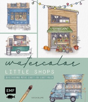 Watercolor - Little Shops