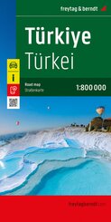 Türkei, Straßenkarte 1:800.000, freytag & berndt