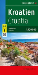freytag & berndt Stra&szlig;enkarte Kroatien 1:500.000