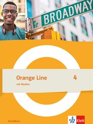Orange Line 4 Grundkurs, m. 1 Beilage