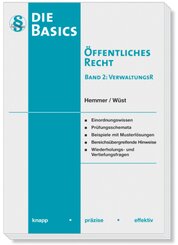 Die Basics Öffentliches Recht - Band 2 Verwaltungsrecht