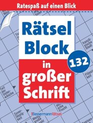 R&auml;tselblock in gro&szlig;er Schrift 132 (5 Exemplare &agrave; 2,99 EUR)