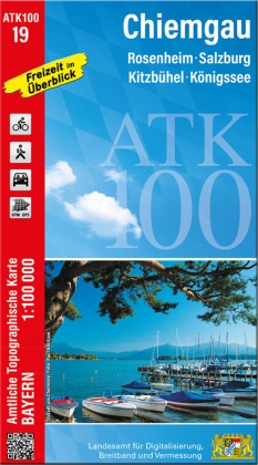 ATK100-19 Chiemgau (Amtliche Topographische Karte 1:100000)