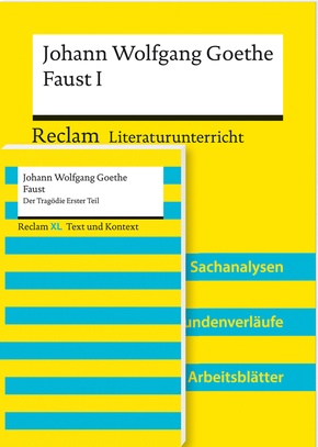 Paket für Lehrkräfte »Johann Wolfgang Goethe: Faust. Der Tragödie Erster Teil« (Textausgabe und Lehrerband). 2 Bände ein