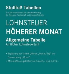 Tabelle, Lohnsteuer 2024 Höherer Monat Sonderausgabe Dezember