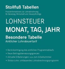 Tabelle, Lohnsteuer 2024 Monat, Tag, Jahr Sonderausgabe Dezember