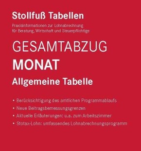 Tabelle, Gesamtabzug 2024 Monat Sonderausgabe Dezember