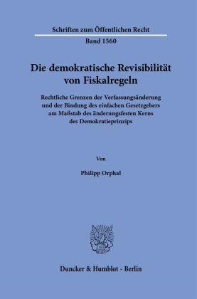 Die demokratische Revisibilität von Fiskalregeln