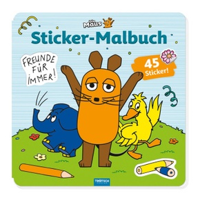 Trötsch Die Maus Stickermalbuch Malbuch mit Stickern