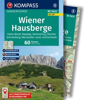 KOMPASS Wanderführer Wiener Hausberge, 60 Touren mit Extra-Tourenkarte