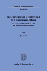 Instrumente zur Bekämpfung von Warenvernichtung