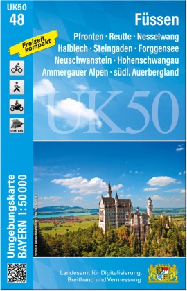 UK50-48 Füssen (Umgebungskarte 1:50000)