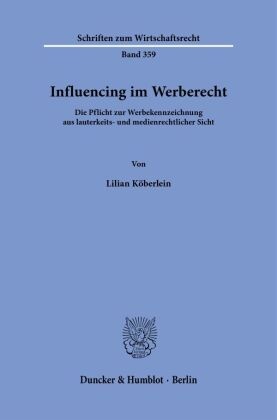 Influencing im Werberecht