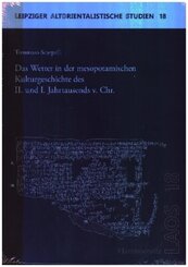 Das Wetter in der mesopotamischen Kulturgeschichte des II. und I. Jahrtausends v. Chr.