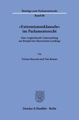 "Extremismusklauseln" im Parlamentsrecht