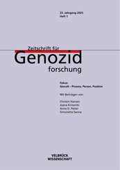 Zeitschrift für Genozidforschung, 23. Jahrgang 2025, Heft 1