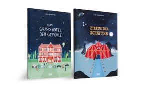 Das Grand Hotel der Gefühle & Zirkus der Schatten - SET   Zwei magische Bilderbücher über Gefühle, Angst und Mut für Kin