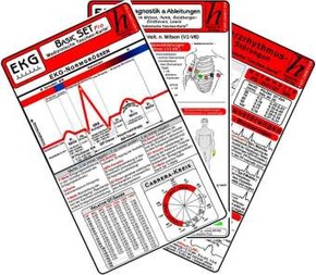 EKG Basic Set - PRO (3er Set) - Medizinische Taschen-Karte