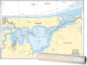 Einzelkarte Barther Bodden - Grabow   Zingst / Saaler Bodden (Ausgabe 2025)