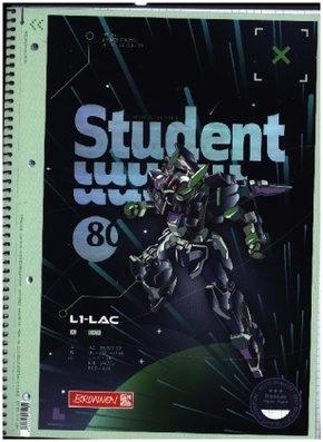Collegeblock A4 Lin.28 90g Robot Hero