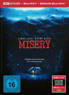 Misery, 1 4K UHD-Blu-ray + 2 Blu-ray (Limited Collector's Edition im Mediabook)