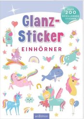 Glanz-Sticker - Einh&ouml;rner