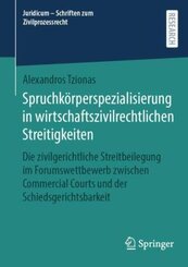 Spruchkörperspezialisierung in wirtschaftszivilrechtlichen Streitigkeiten