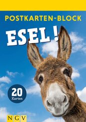 Postkartenblock Esel