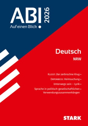 STARK Deutsch - Abi - Auf einen Blick! 2026 NRW