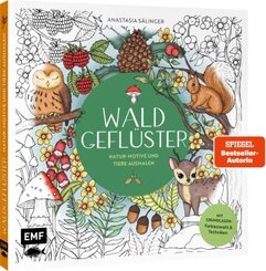 Waldgefl&uuml;ster - Natur-Motive und Tiere ausmalen