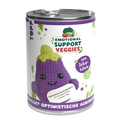 Emotional Support Veggies H&auml;kelset Aubergine