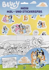 Bluey: Mein Mal- und Stickerspa&szlig;