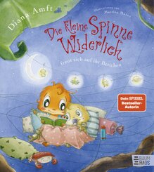 Die kleine Spinne Widerlich freut sich auf ihr Bettchen