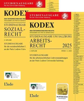 KODEX-Paket Studienausgabe Arbeits- und Sozialrecht Salzburg 2025
