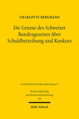 Die Genese des Schweizer Bundesgesetzes über Schuldbetreibung und Konkurs