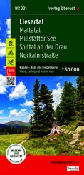 freytag & berndt Wanderkarte Liesertal - Maltatal - Millst&auml;tter See - Spittal an der Drau - Nockalmstra&szlig;e 1:50.000