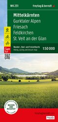 freytag & berndt Wanderkarte Mittelk&auml;rnten - Gurktaler Alpen - Friesach - Feldkirchen - St. Veit an der Glan 1:50.000