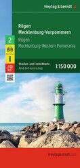 freytag & berndt Stra&szlig;enkarte R&uuml;gen - Mecklenburg-Vorpommern 1:150.000
