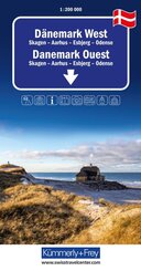 K&uuml;mmerly+Frey Regional-Strassenkarte D&auml;nemark West 1:200.000